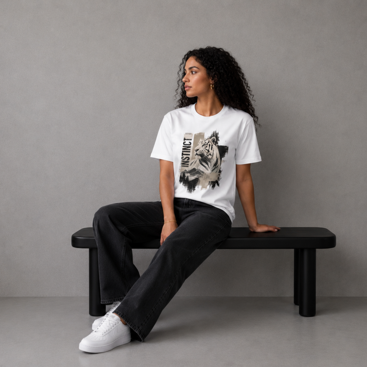 White Tiger Instinct T-Shirt