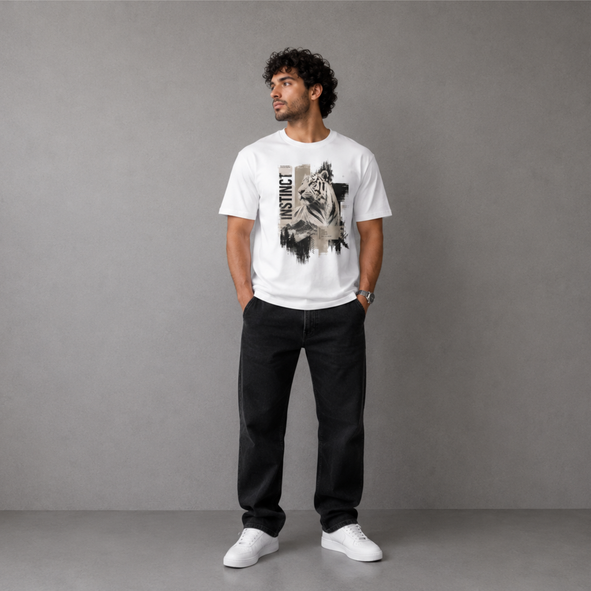 White Tiger Instinct T-Shirt