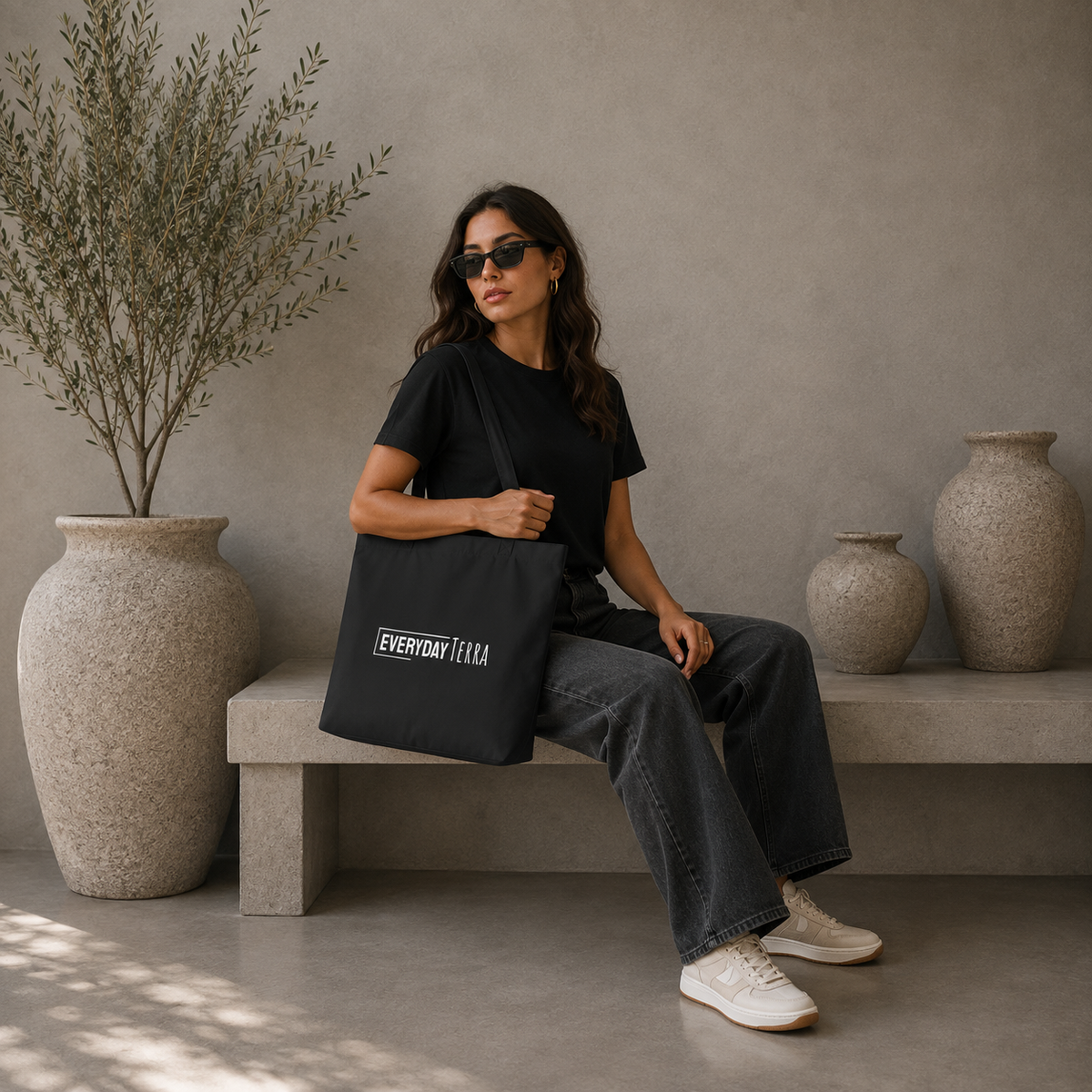 Everyday Eco Tote Bag | Black Large