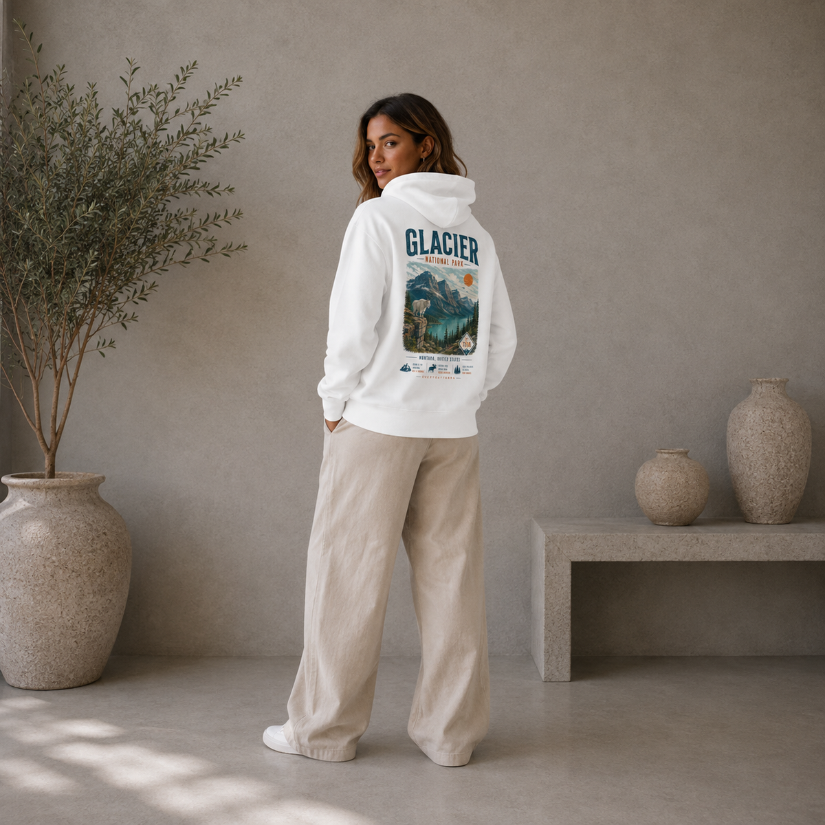 National Wonders | Glacier | Eco Hoodie