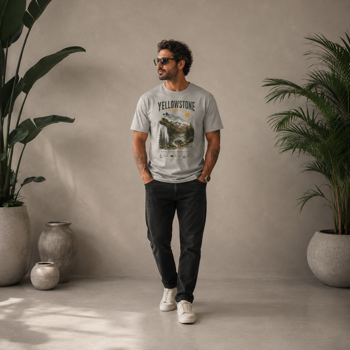 National Wonders |  Yellowstone | Eco T-Shirt