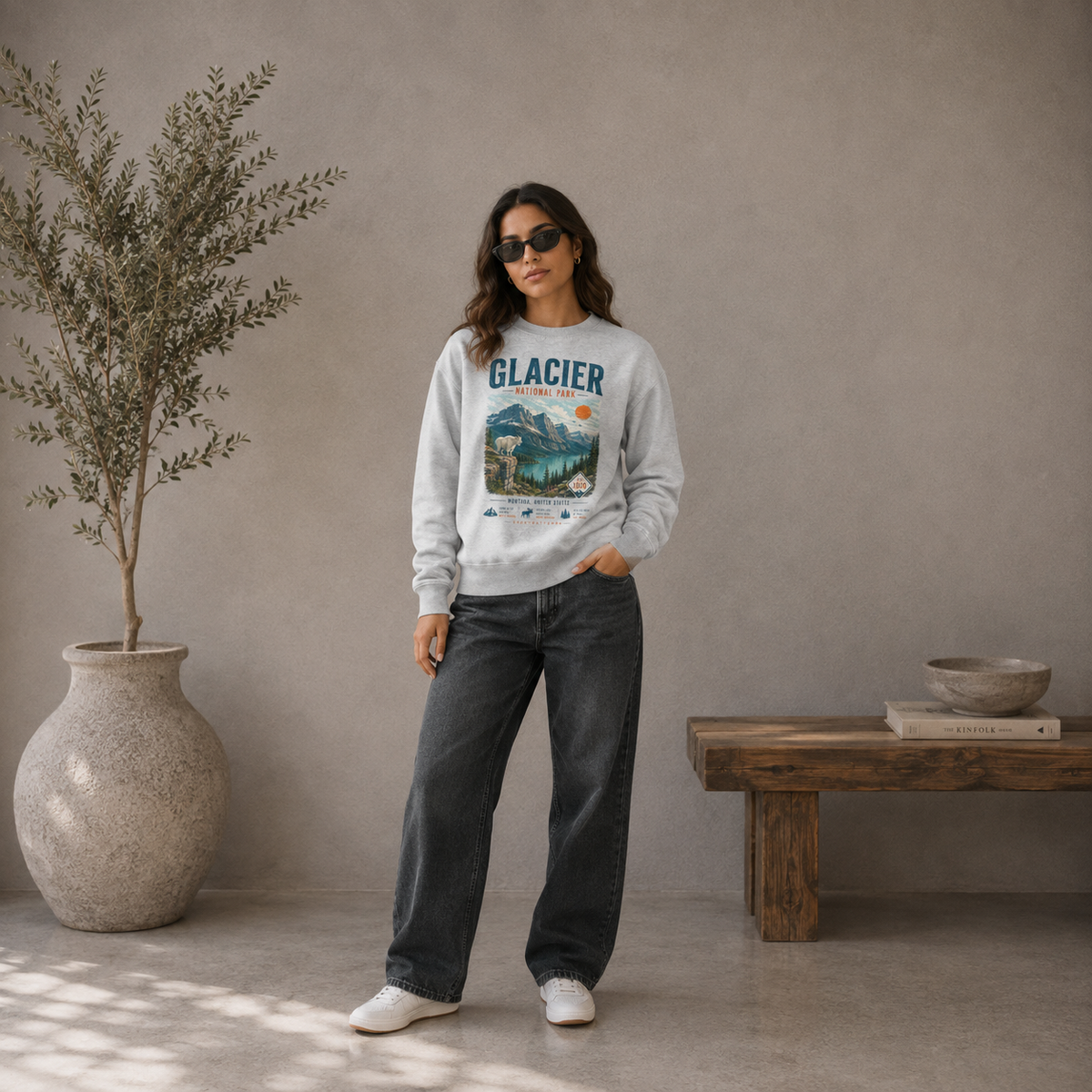 National Wonders | Glacier | Eco Sweatshirt