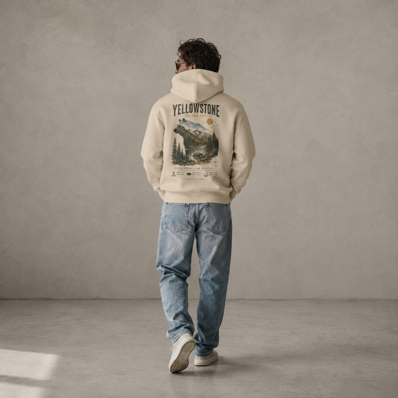 National Wonders | Yellowstone | Eco Hoodie
